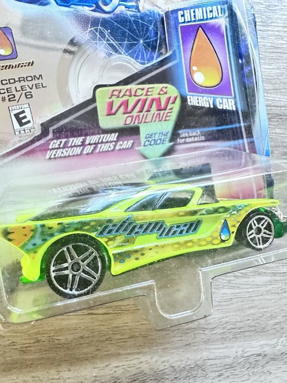 2002 Hot Wheels Planet.Com CD-ROM 2/6 Chemical Energy Car H95